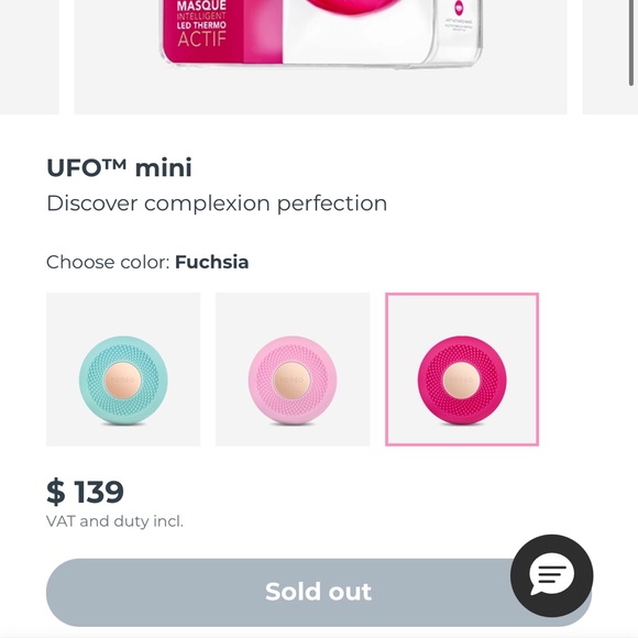 FOREO UFO Mini LED Smart Mask in Pink
